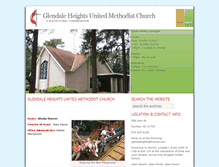 Tablet Screenshot of glendaleheightsumc.org